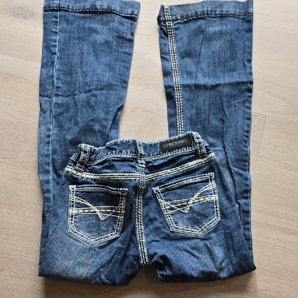 Girls Flare Rock & Roll Denim Jeans